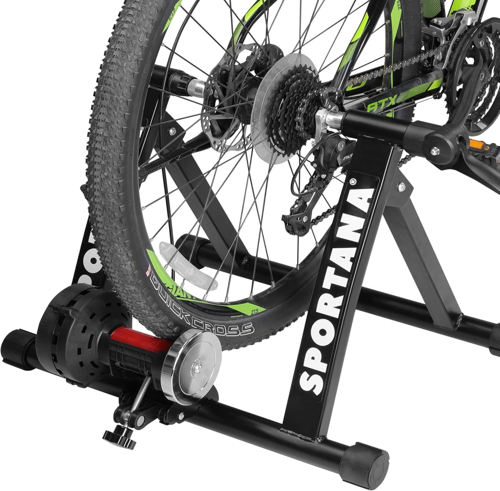 Rullo Magentico per Bicicletta 150kg in Acciaio 6 Livelli Pieghevole 26-28' Allenamento a Casa Bici Indoor