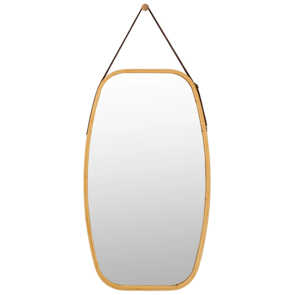 Specchio del bagno montato a muro, Specchio rettangolare con angoli arrotondati, 77 x 44 x 1,5 cm