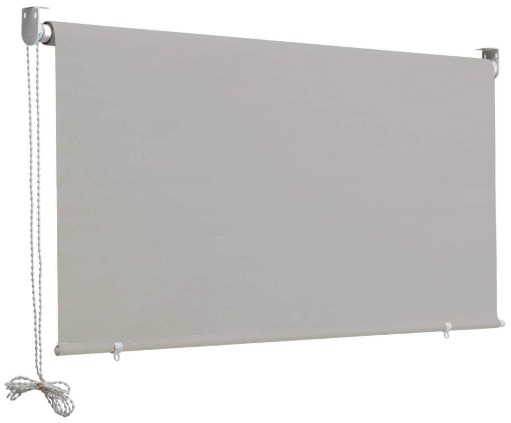 Tenda da Sole a Caduta 2,5x2m in Poliestere Grigio Cenere