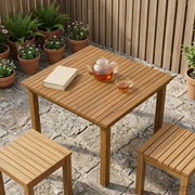 Piano del tavolo 70 x 70 x 3,5 cm Quadrato Legno di teak solido 42033146