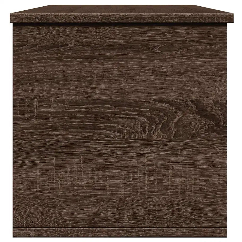 vidaXL Contenitore Portaoggetti Rovere Marrone 102x35x35 cm Truciolato