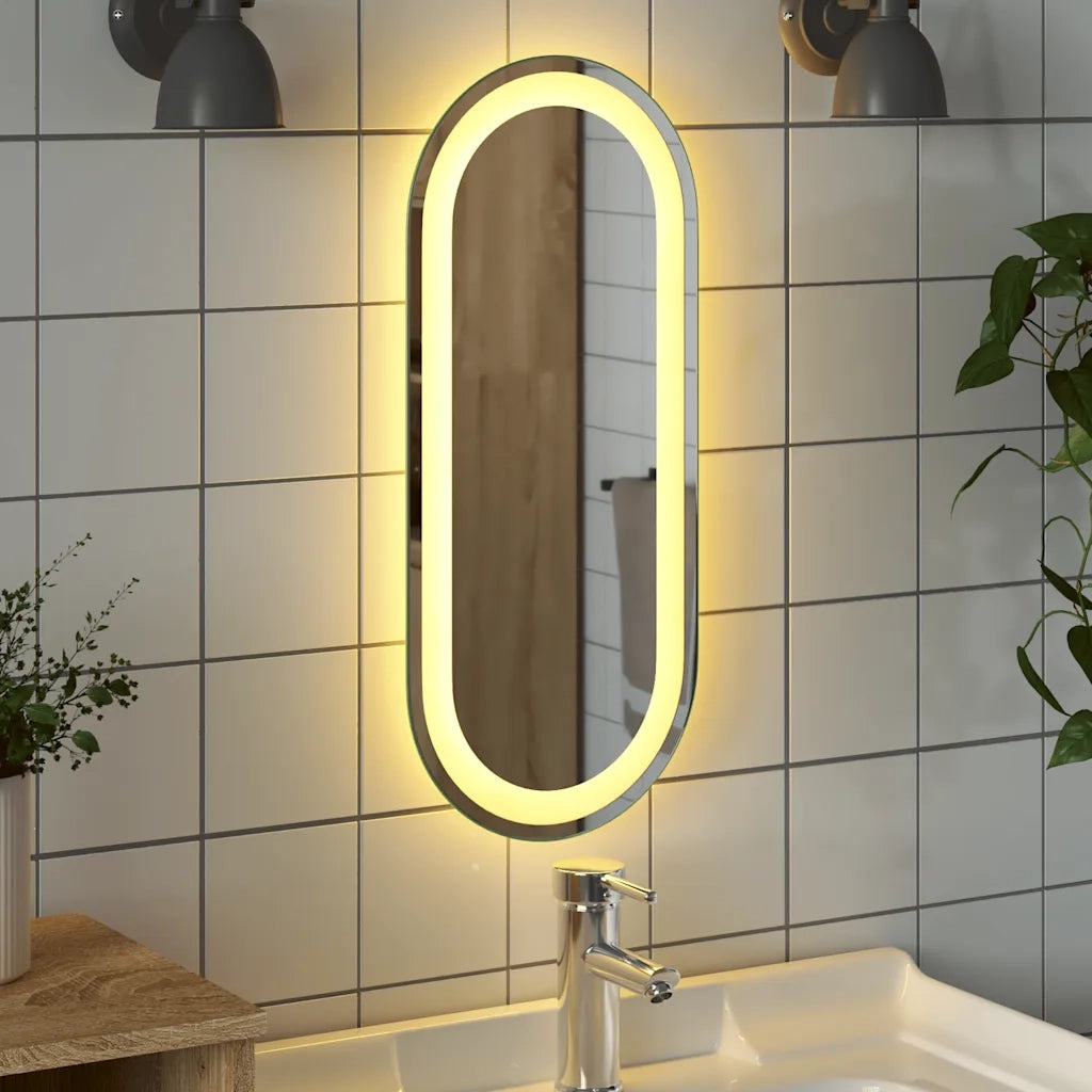 Specchio da Bagno LED 60x25 cm Ovale 353283