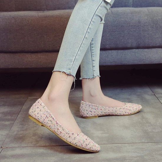 Ballerine per donna - Comfortevole - Nero Suède - Elegante - Slip On - Adatto per l'uso quotidiano - Nero Modello.