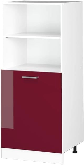 Frontale cucina R-Line, Rosso lucido, 59.6 x 71.3 cm frontale del mobile per mobile forno a mezza altezza