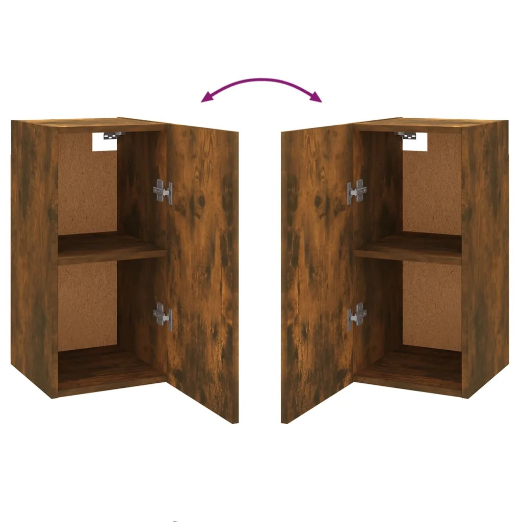 Set di Mobili Porta TV 7 pz-Set di 7 Credenza per TV Rovere Fumo in Legno Multistrato 694426