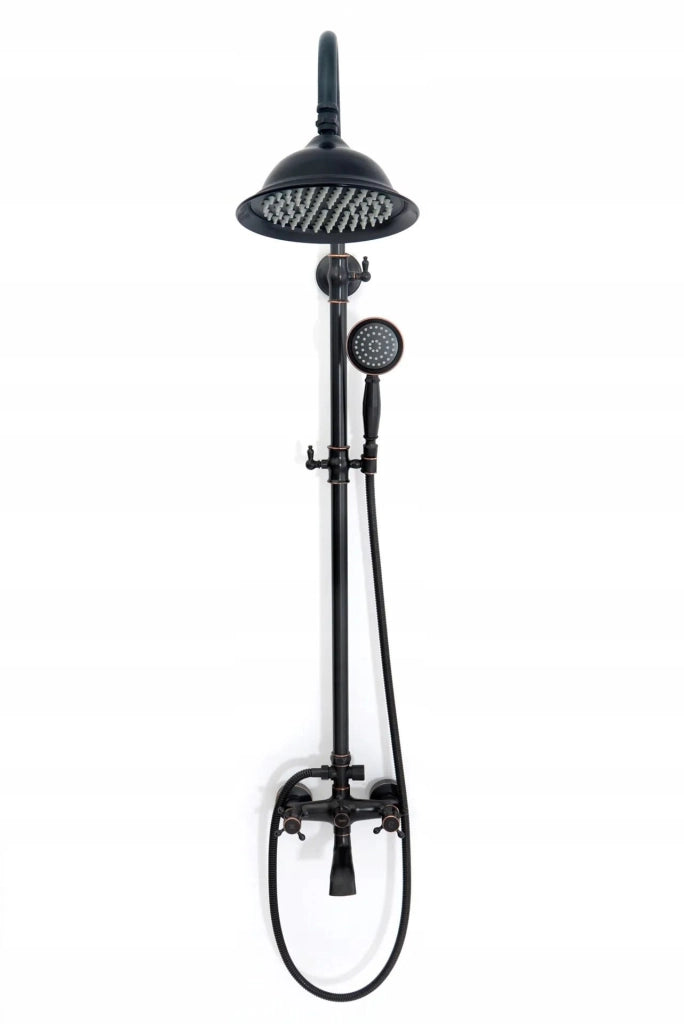 Set Doccia Con Beccuccio Rea Retro Old Black