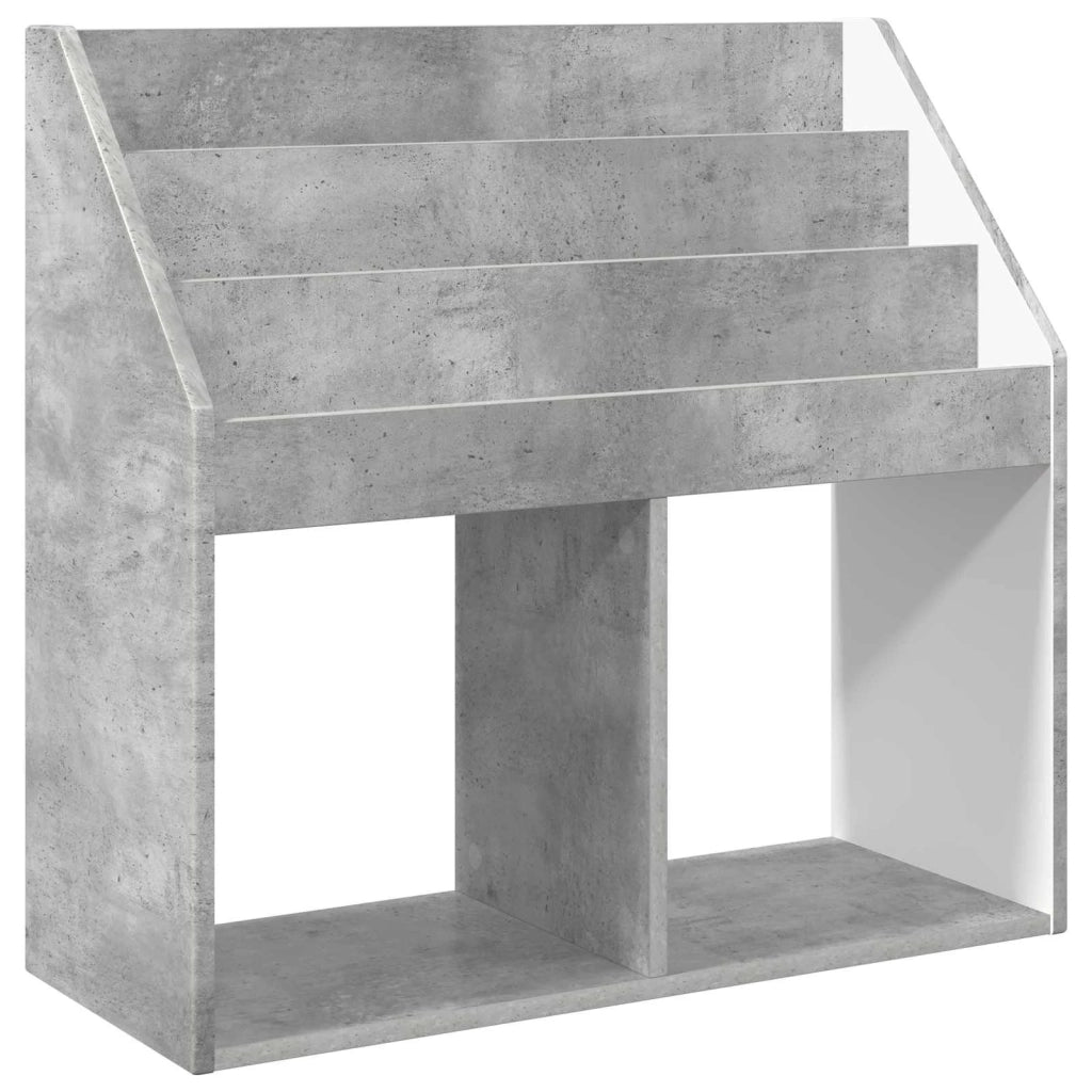 Libreria per Bambini Grigio cemento 72,5 x 29,5 x 69 cm