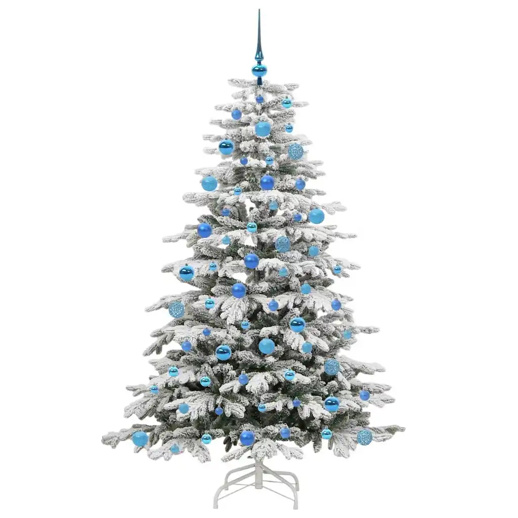 Albero di Natale Artificiale con Rami Pieghevoli Bianco 180 cm 3395647