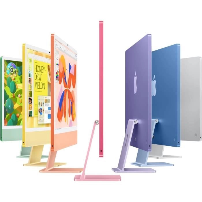 Apple iMac 24 schermo retina 4.5K SSD da 256 GB 16 GB RAM Chip M4 CPU a 10 core GPU a 10 core Argento (2024)
