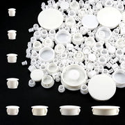 280 coppe di plastica bianche per coprire fori di trapano 5/6/8/10/13/16/25/38 mm - stoppiature per sigillare fori di viti