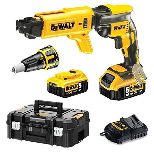 DEWALT DCF620D2K-QW Avvitatore per cartongesso 18V 2 batterie 2.0 Ah motore brushless velocita' 0-4400 rpm coppia 30 Nm attacco 1-4'' colore Nero