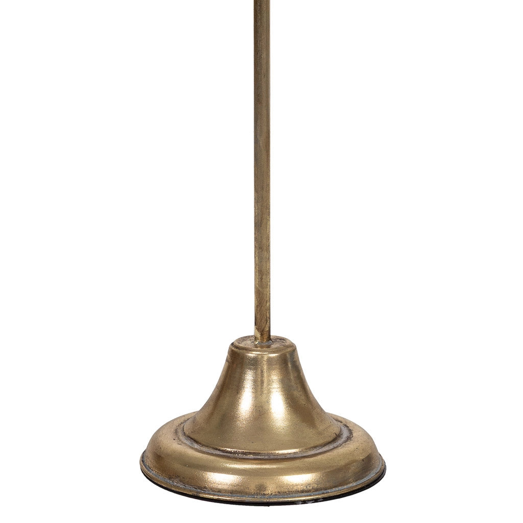 Portacandele in metallo dorato 29,5x25x131h cm