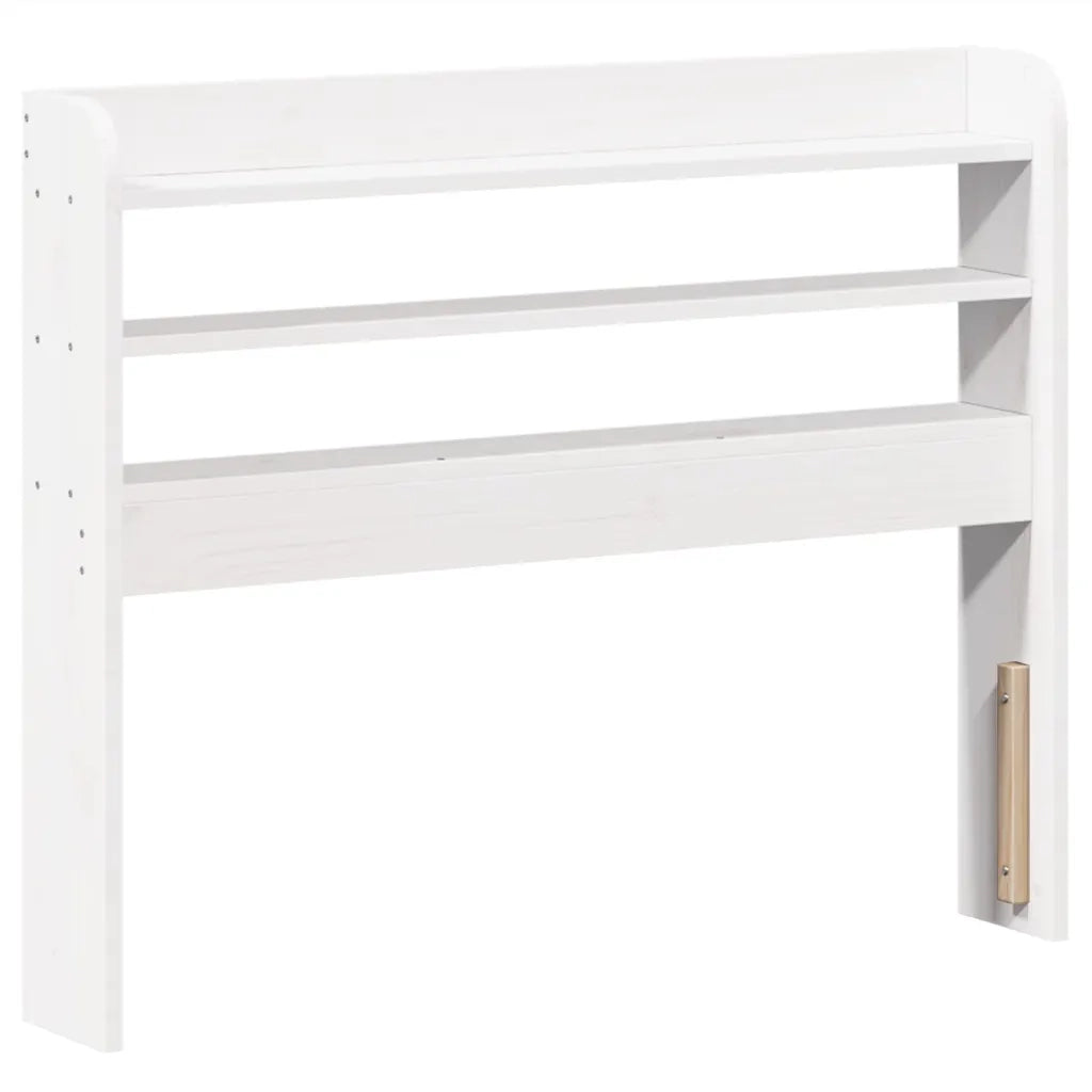 Letto senza Materasso Bianco 75x190 in Legno Massello di Pino 3306952