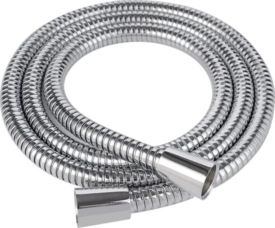 Doucheslang in acciaio inossidabile 1,5 m, doucheslang universale premium, doppio sigillato, installazione immediata, doucheslang metallico con valvola.