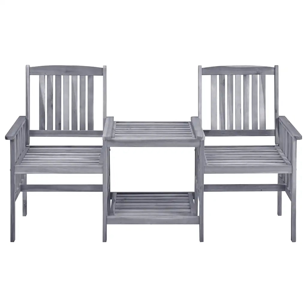 Sedie da Giardino con Cuscini e Tavolino in Massello di Acacia cod mxl 36284