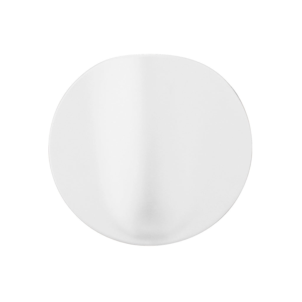 Sirio Lampada da parete LED 8W in ceramica bianca con diffusore in policarbonato opale, design Made in Italy per illuminazione interna d'arredo