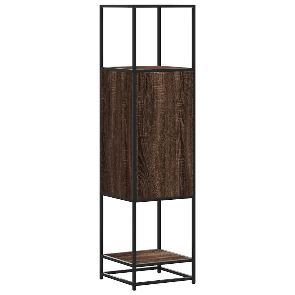 Credenza Rovere Marrone 35,5x35x139cm Legno Multistrato Metallo 849038