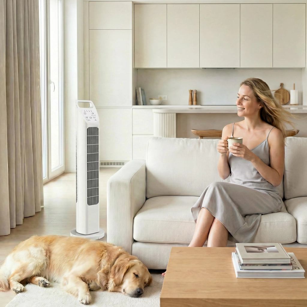 Ventilatore da Soffitto con Telecomando ¨C zephmum ¨C Bianco