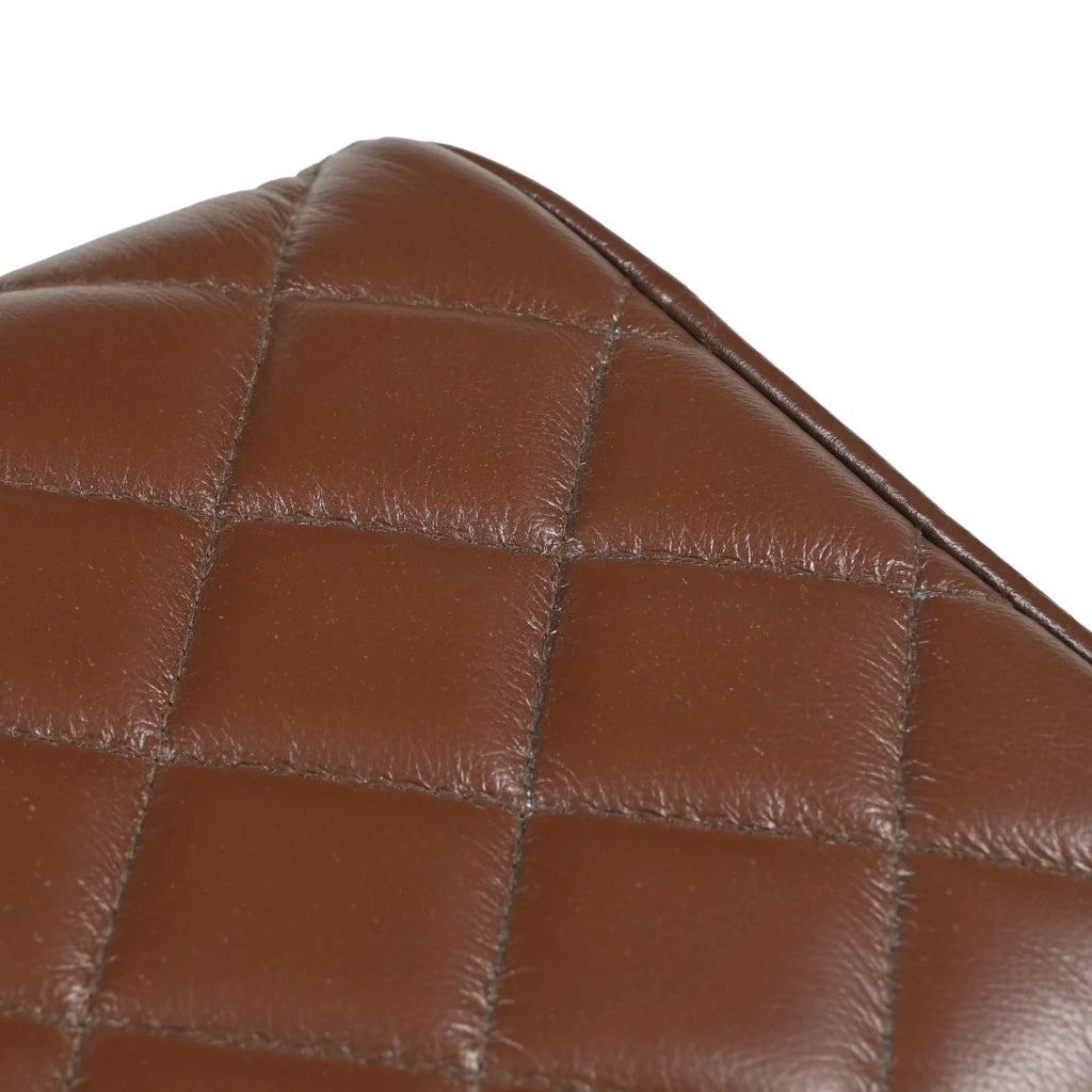 panchina 110 x 30 x 45 cm Pelle Vera Marrone diamante 42042113