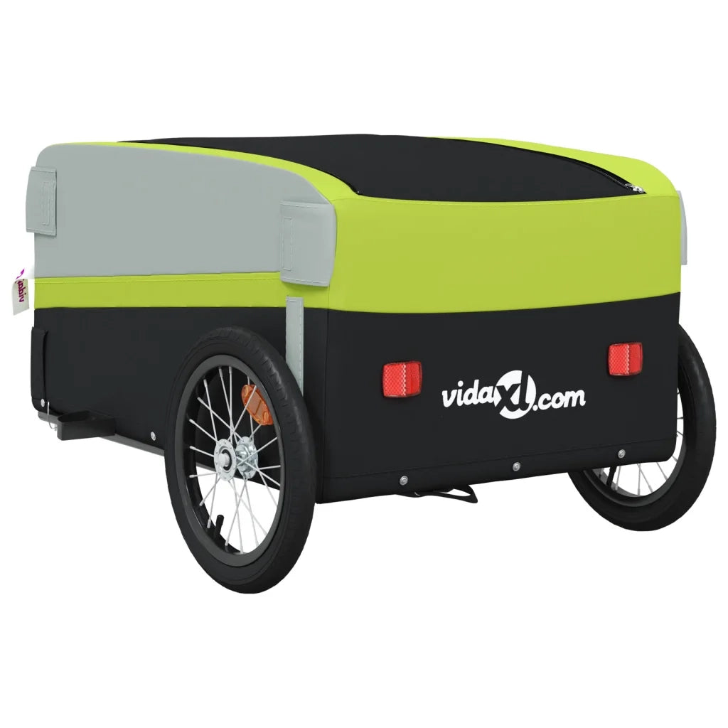 Rimorchio da Bici Nero e Verde 45 kg in Ferro CFW8360289