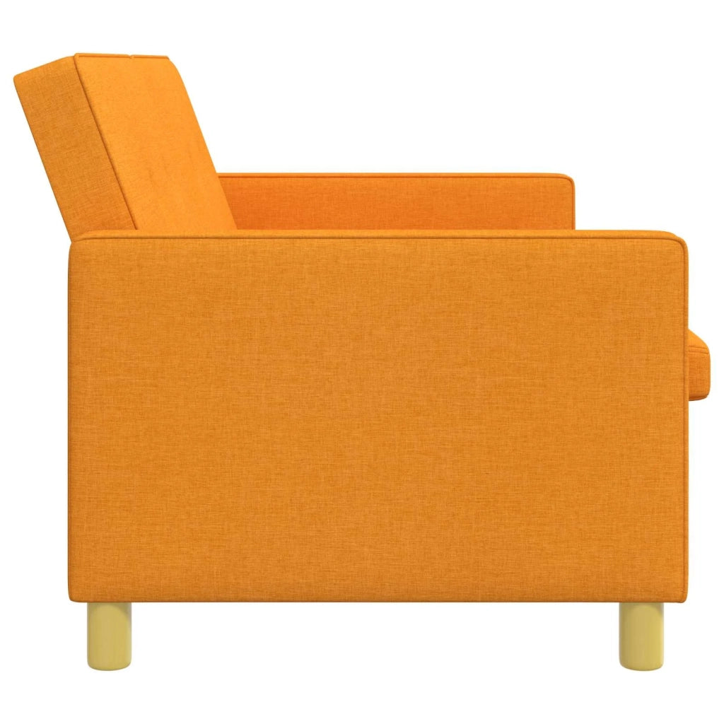 Divano Letto Estraibile Giallo Scuro Tessuto 42033347