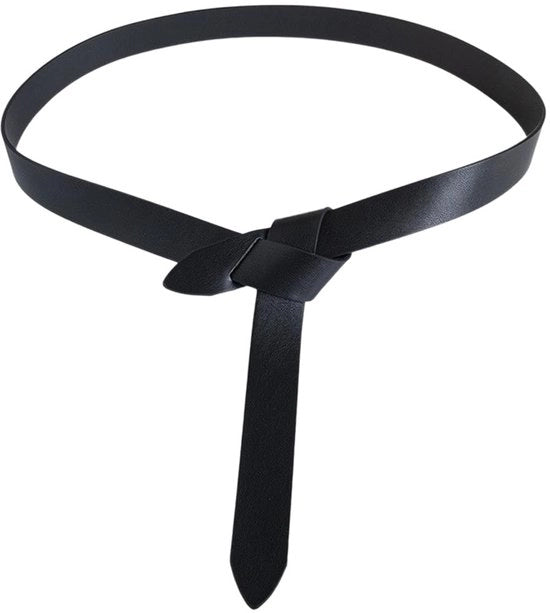Raccordo in pelle di plastica, 1,3 m, flessibile, morbido, senza chiusura a spillo, con piccoli bottoni, per gonne, jeans, pantaloni e cappotti, nero