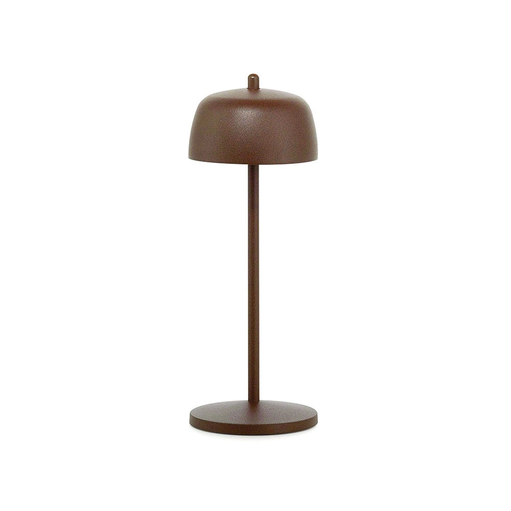 Zafferano Lampada a led da tavolo Circe Corten ricaricabile e dimmerabile