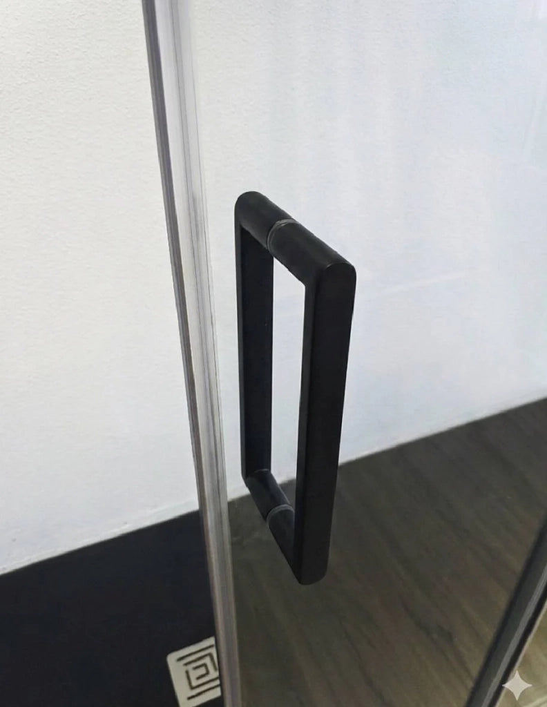 Porta doccia scorrevole 2+2 CIRENE (KENNA) 280 cm Profilo Nero