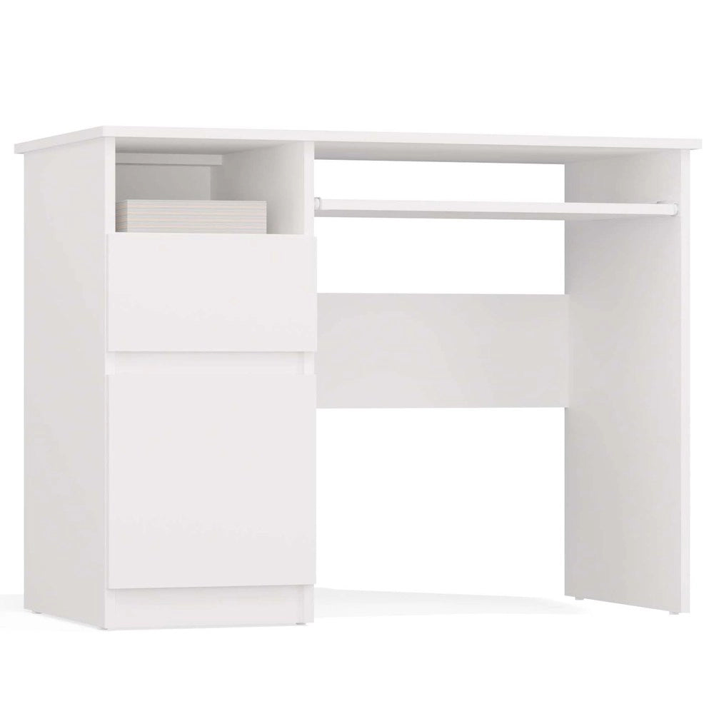 Scrivania PORTO sinistro bianco per ufficio e studio
