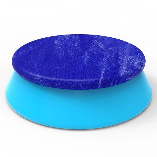 Copertura Piscina Ø 366 cm - Protezione Antivento - Protezione UV - Blu Scuro - Materiale Duraturo - Adatto per Esterno