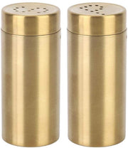Accessori da cucina - 2 pezzi in acciaio inossidabile - contenitori per sale e pepe - contenitori per erbe - capacità 90ml