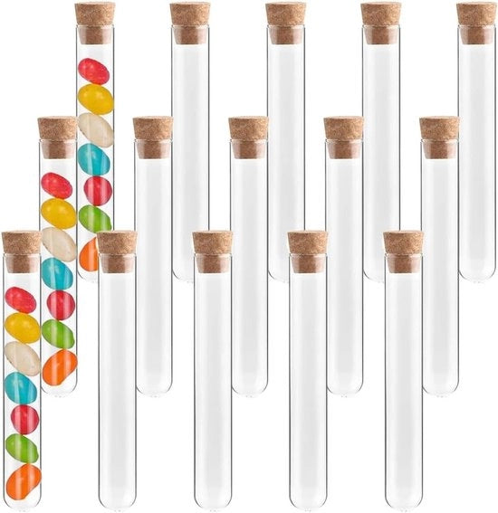 Tubazioni di Prova con Vaso di Cauco per Fiori, Liquidi e Spezie - Set DIY da 15 pezzi, 12 x 75 mm