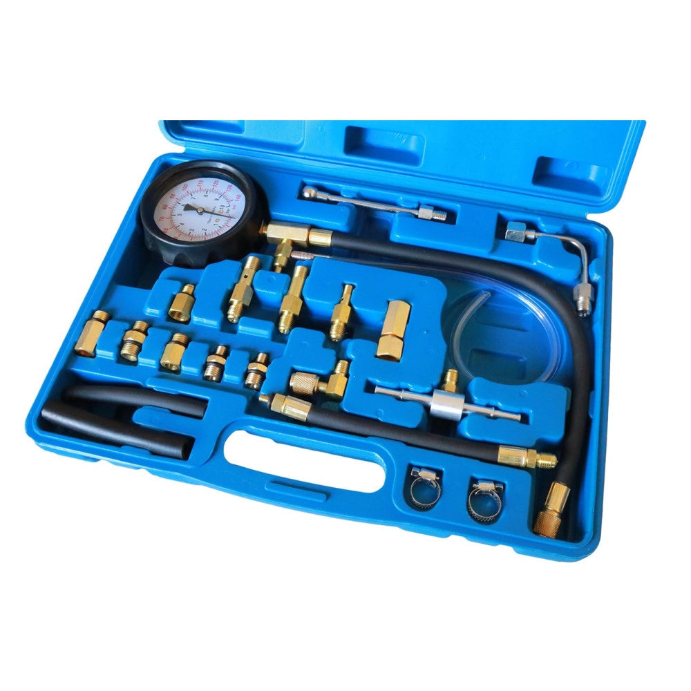 Trade Shop - Kit Tester Pressione Di Compressione Motore Misuratore Pistone Cilindri 20pz -