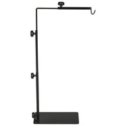 Supporto per lampada riscaldante per terrari, regolabile in altezza, 40x15x95 cm, nero