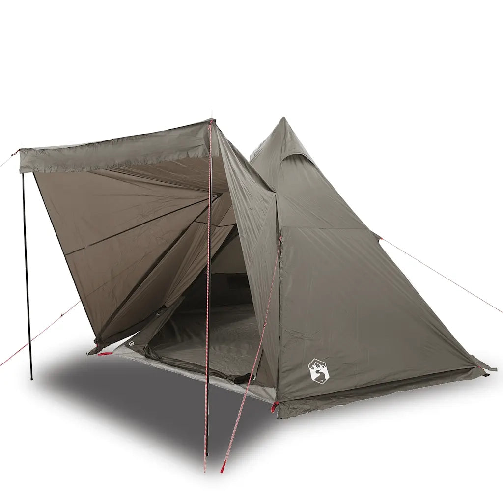 Tenda Familiare Tipi per 6 Persone Marrone Impermeabile 4009443