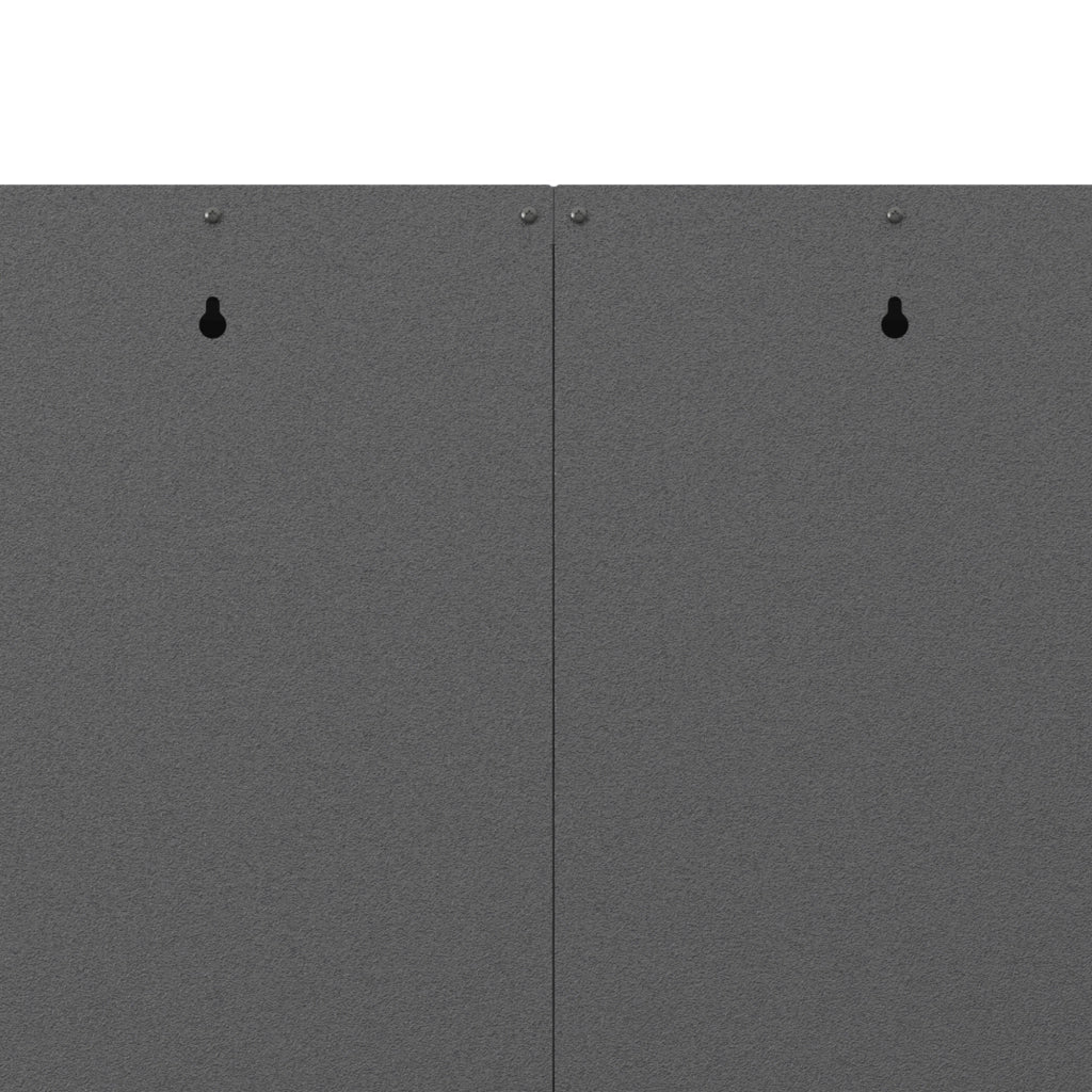Mobiletto per attrezzi in metallo con ante ¨C zephmum ¨C grigio 75x77x30