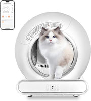 Cassetta per gatti autoreinizzante con grande capacità e funzione antiozione per più gatti