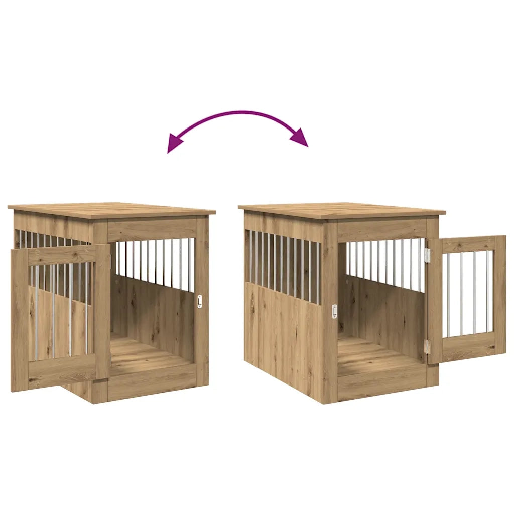 Gabbia Cani Arredamento Rovere Artigianale Legno Multistrato 857643