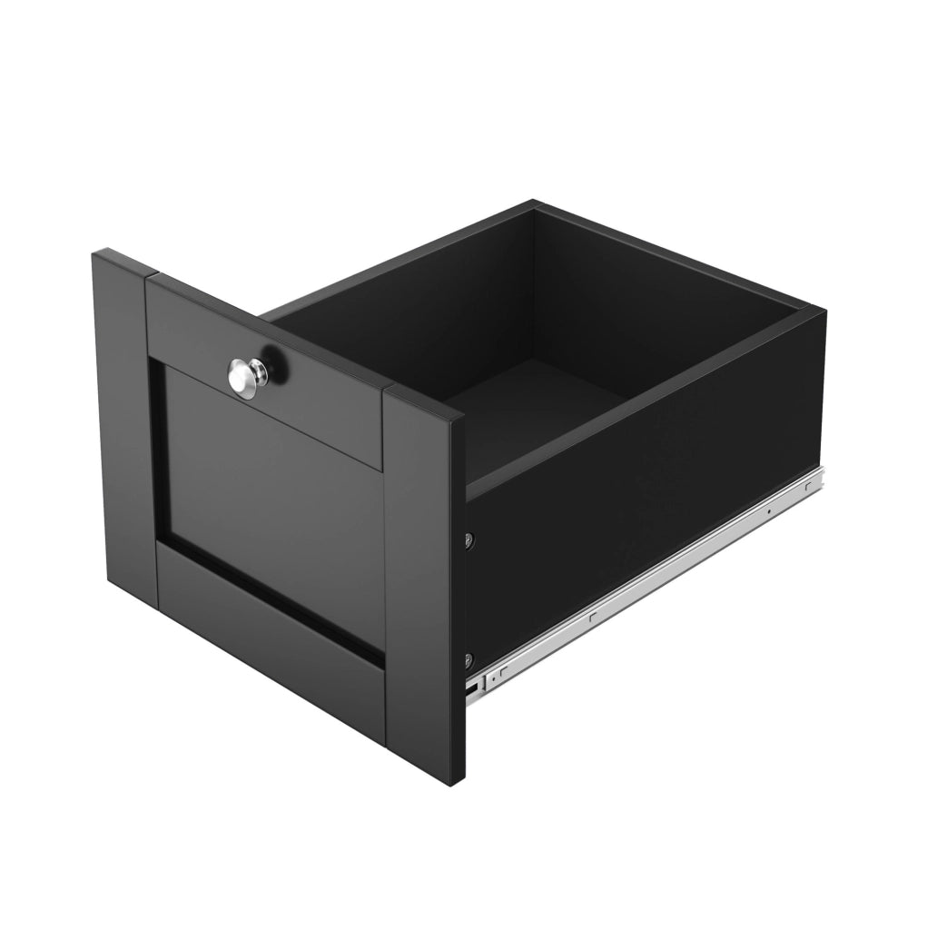 Isola da cucina mobile pieghevole 135x44(70)x90 cm in MDF nero e naturale