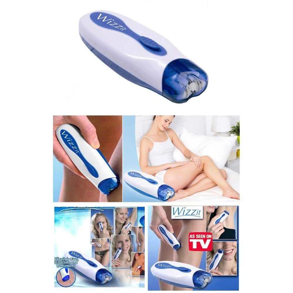 Trade Shop - Epilatore Wizz It Portatile Wizzit Depilatore Donna Kit Manicure Con Astuccio -