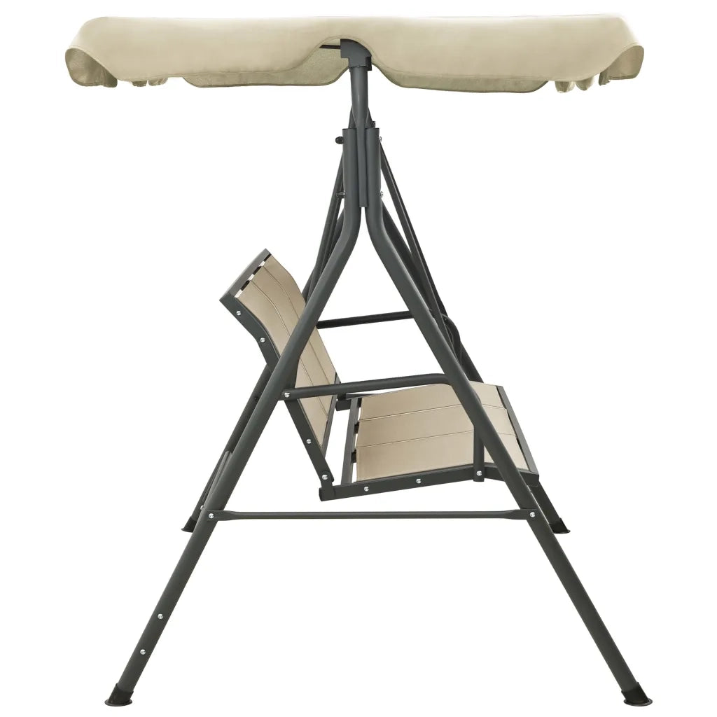 Dondolo da Giardino con Baldacchino Antracite e Sabbia CFW4642357