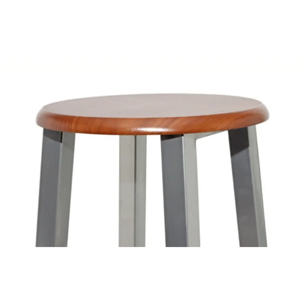 Set Sgabelli da Bar 2 pz in Metallo e Sedile in MDF  cod mxl 76906