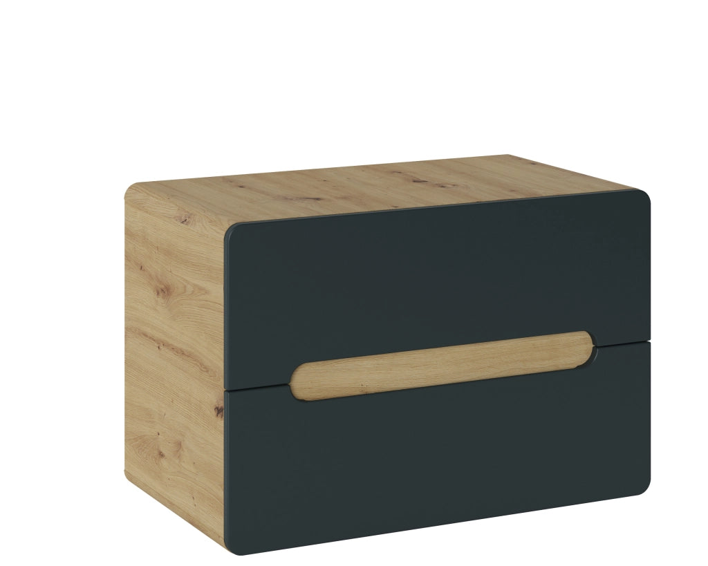Mobile per lavabo da appoggio 80 cm 2 cassetti Aruba Cosmos 80 x 53 x 46 cm