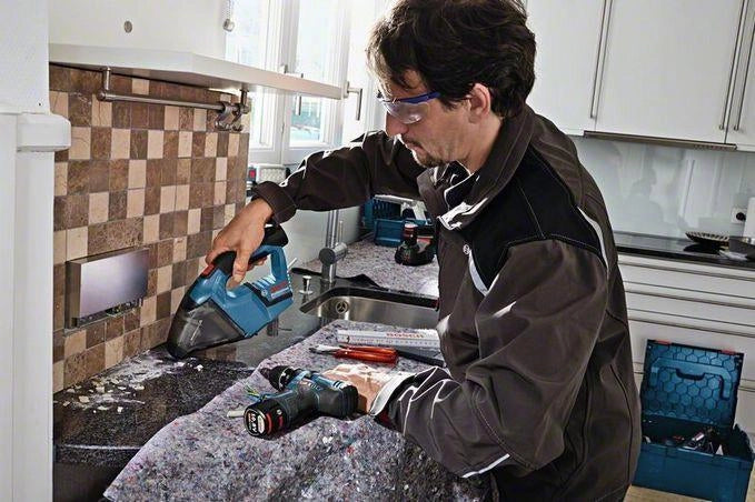 Bosch GAS 10,8 V-LI aspirapolvere senza filo Blu Senza sacchetto