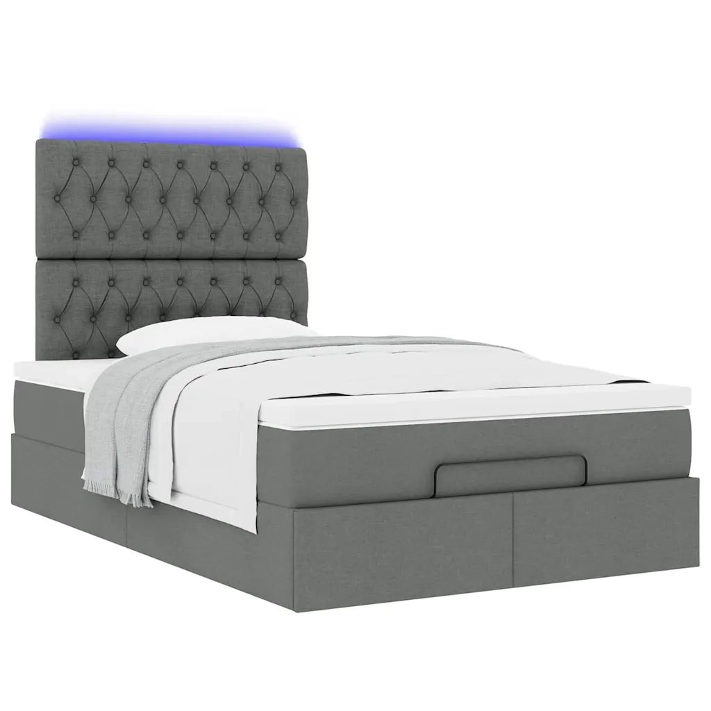 Struttura Letto Pouf con Materasso 80x200 cm in Tessuto 3314073