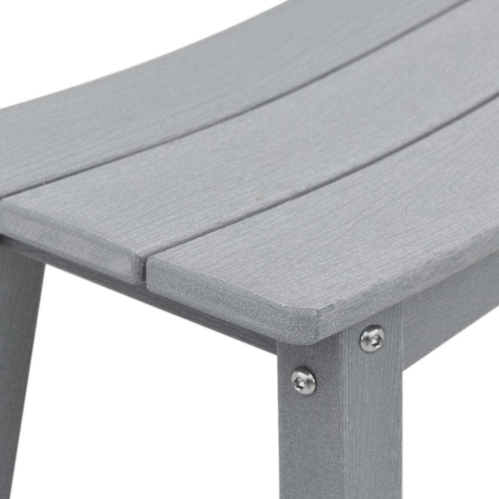 Sgabelli da Bar 2 pezzi Grigio Chiaro HDPE