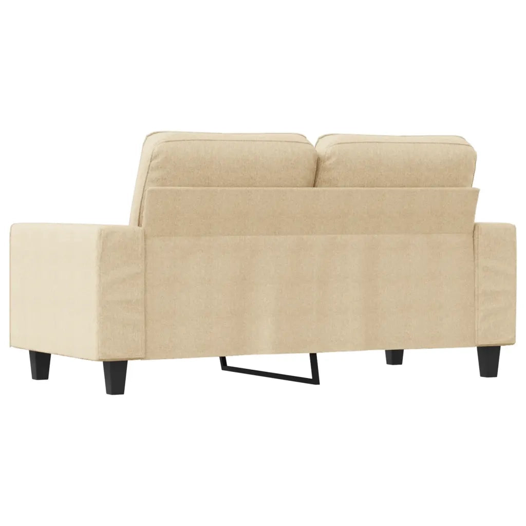 Divano | Divano da soggiorno | Sofa a 2 Posti Crema 120 cm in Tessuto
