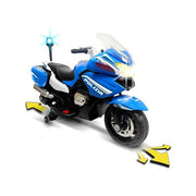 Moto elettrica feber fen43000 polizia 12v azzurro