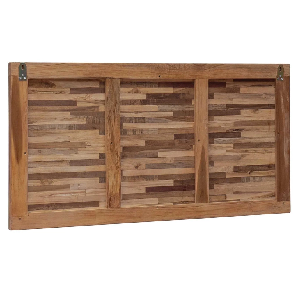 Testiera Naturale Legno di teak solido