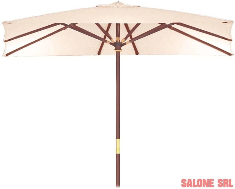 OMBRELLONE IN LEGNO SUN TOP 300X200 PALO MM.40 ARREDO ESTERNO PISCINA